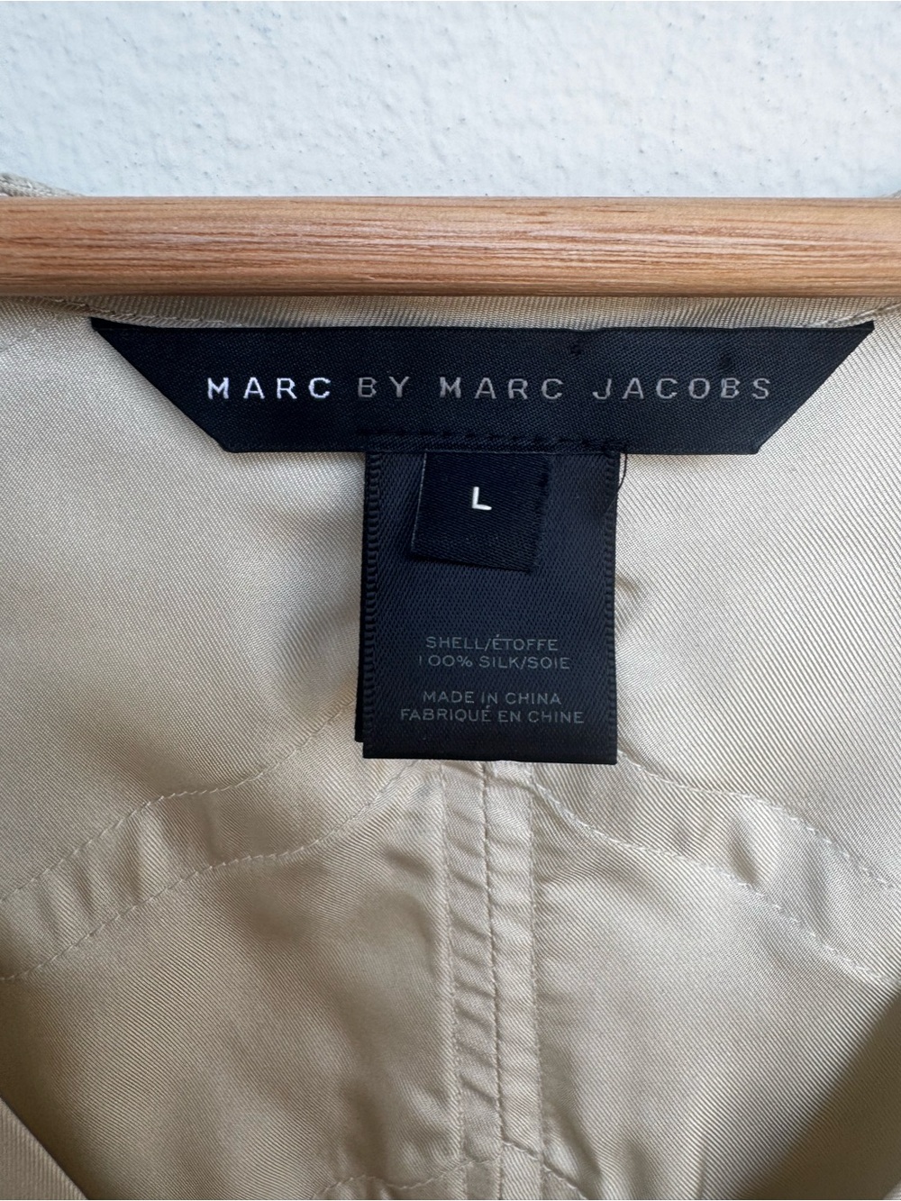 Marc By Marc Jacobs 100% Silk Taupe Tiered V-Neck Maxi Dress - Picture 8 of 9